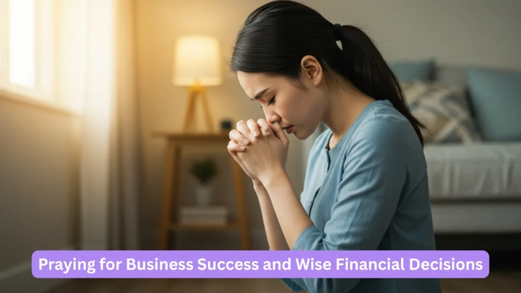 Praying for Business Success and Wise Financial Decisions