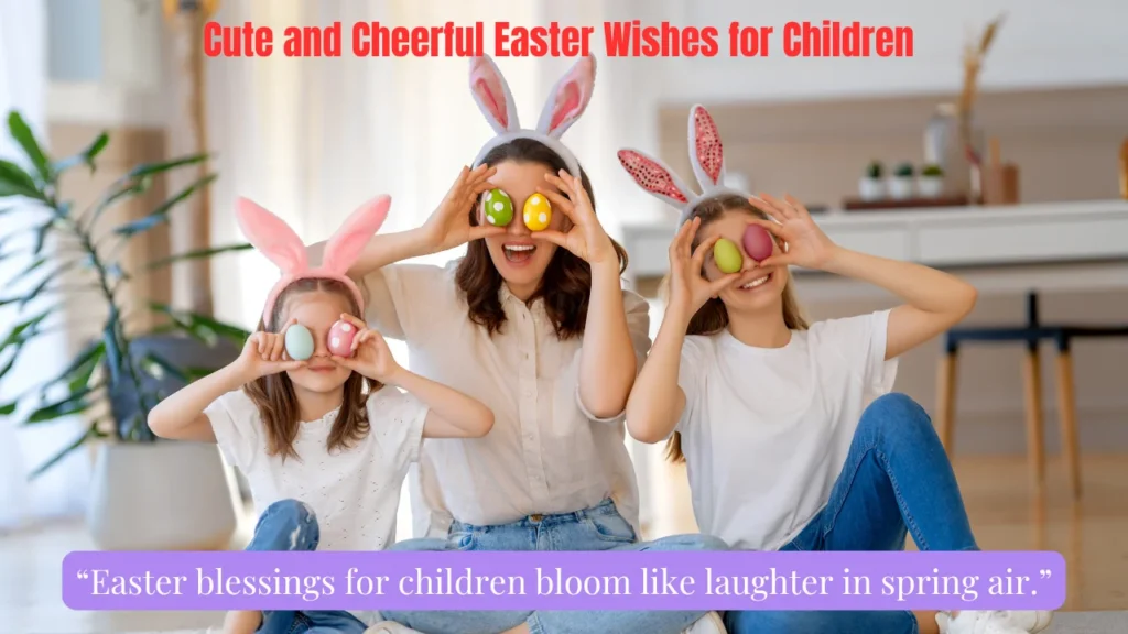 Cute and Cheerful Easter Wishes for Children