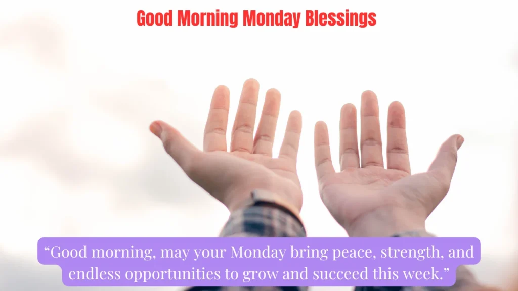 Good Morning Monday Blessings