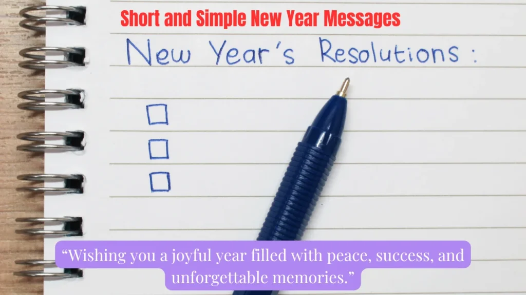 Short and Simple New Year Messages