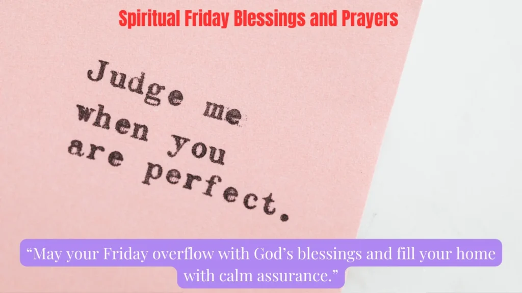 Spiritual Friday Blessings and Prayers