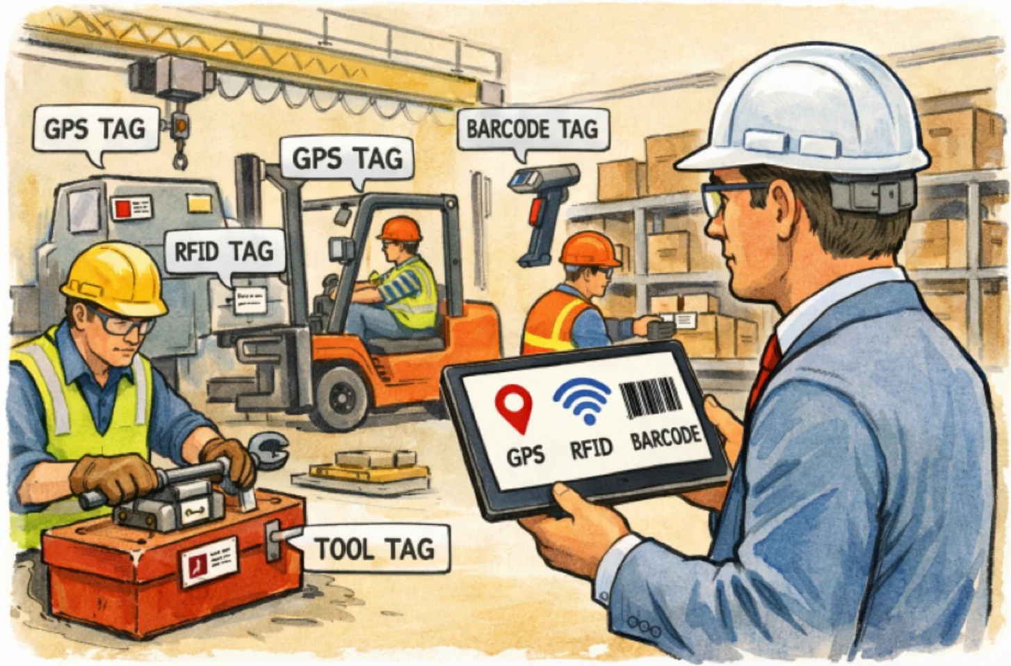 Enhancing Workplace Safety with Automated Asset Tracking