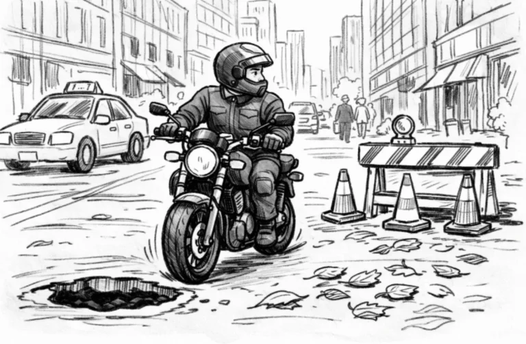 Common Road Hazards for Motorcyclists in New York