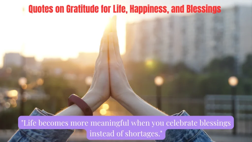 Quotes on Gratitude for Life, Happiness, and Blessings