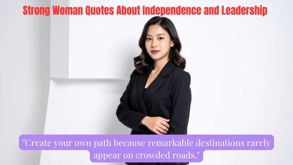 Strong Woman Quotes About Independence and Leadership