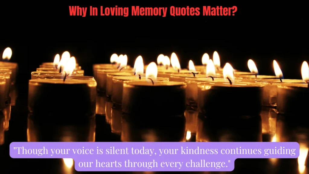 Why In Loving Memory Quotes Matter?