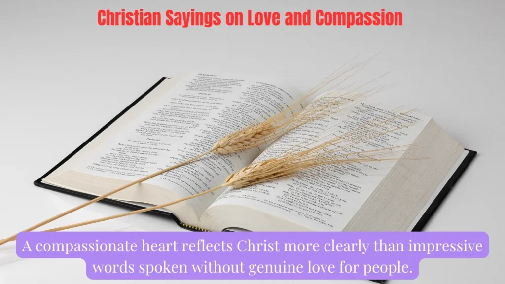 Christian Sayings on Love and Compassion