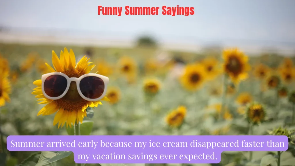 Funny Summer Sayings