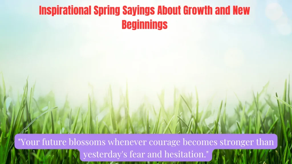 Inspirational Spring Sayings About Growth and New Beginnings