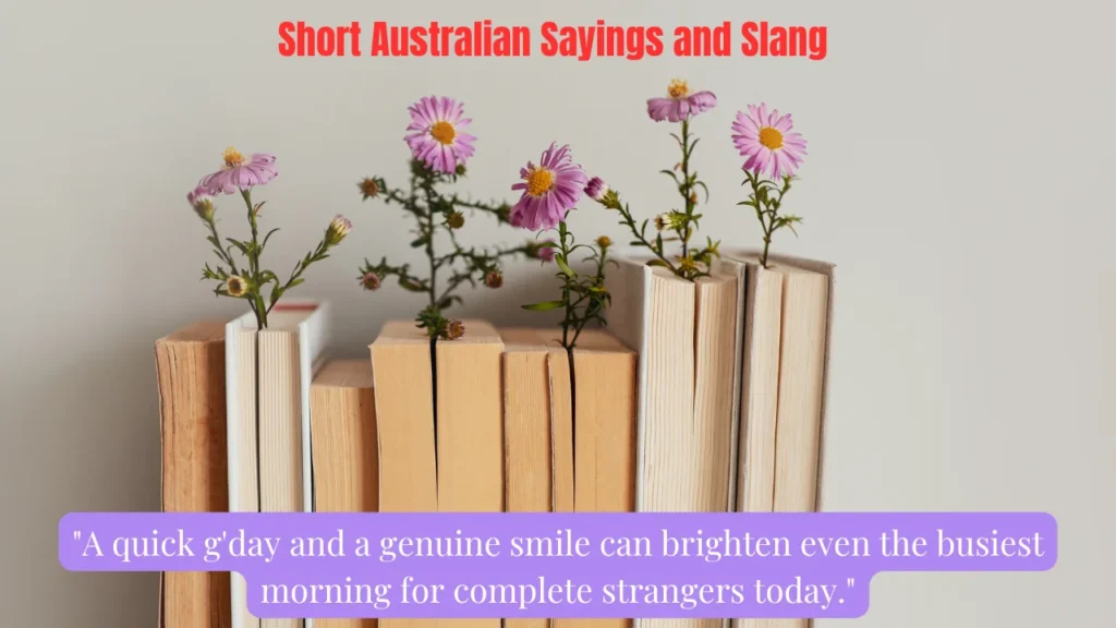 Short Australian Sayings and Slang