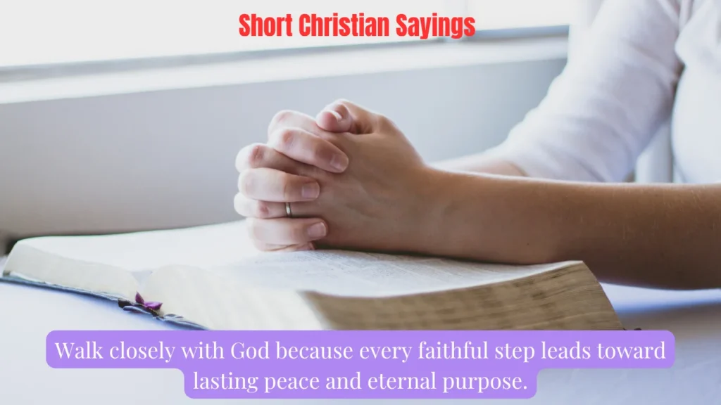 Short Christian Sayings