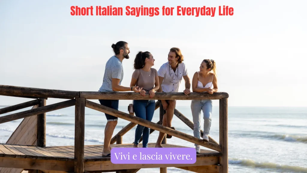 Short Italian Sayings for Everyday Life